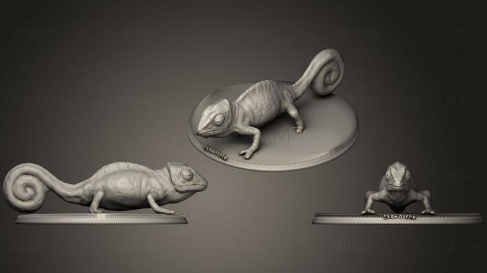 Статуэтки животных Realistic Chameleon
